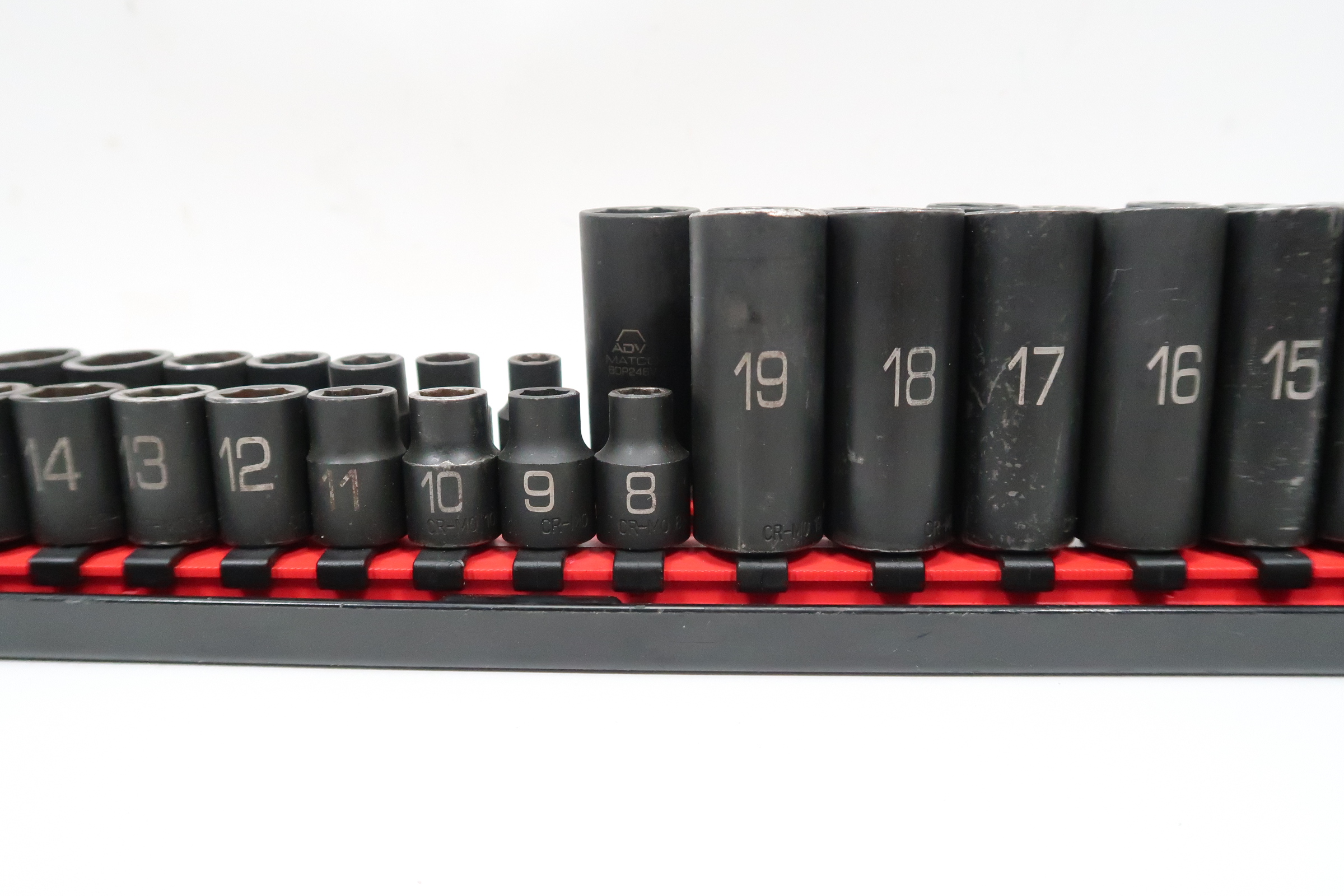 Matco 39 Piece 3/8" Drive Metric + SAE Deep/Shallow Impact Socket Set