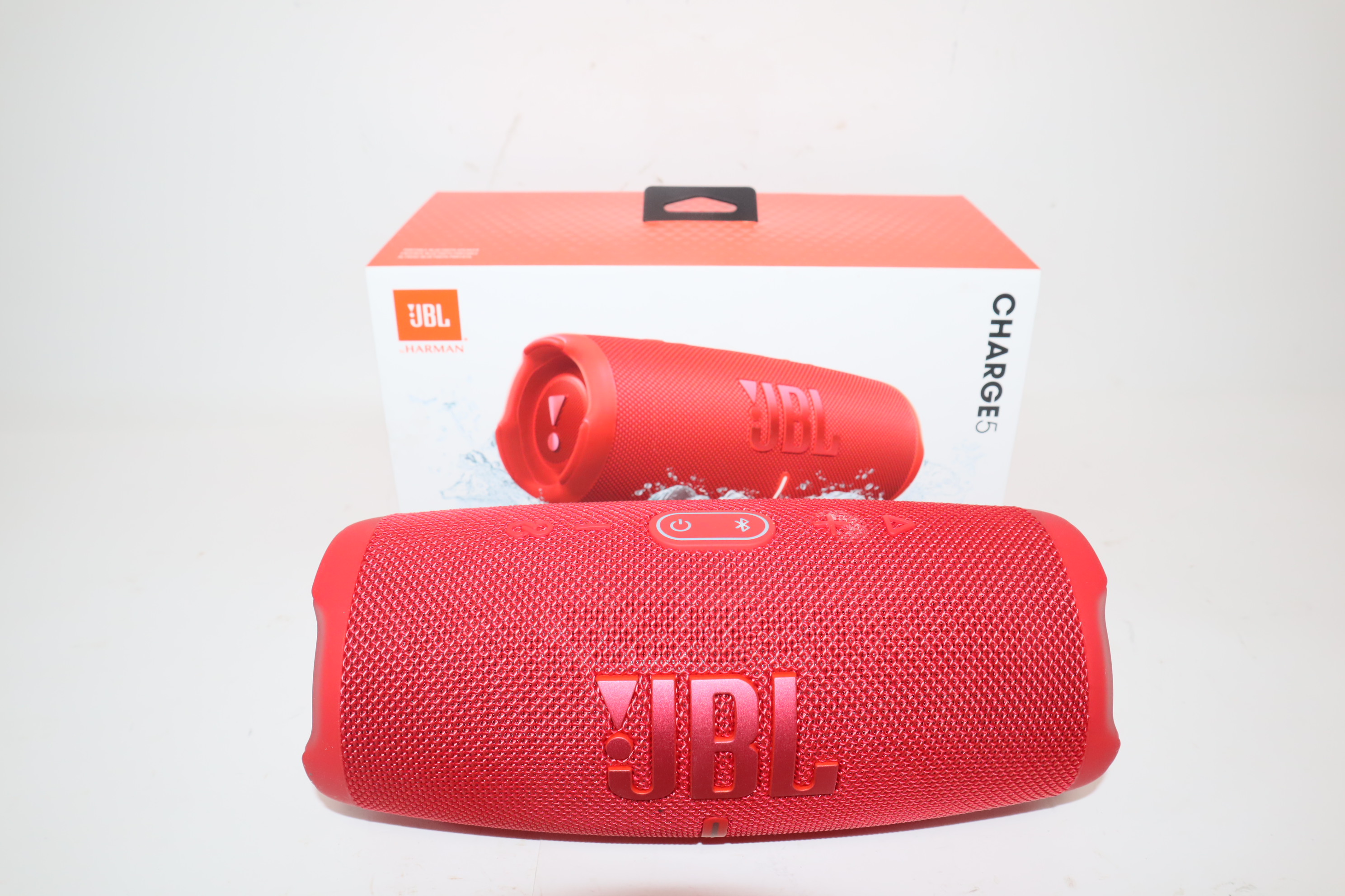 JBL Charge 5 Portable Bluetooth Waterproof Speaker - Red