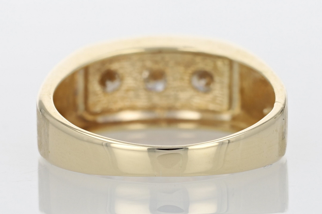 .97ctw Round Cut Diamond Prong Set Wedding Band Ring 14k Yellow Gold ...