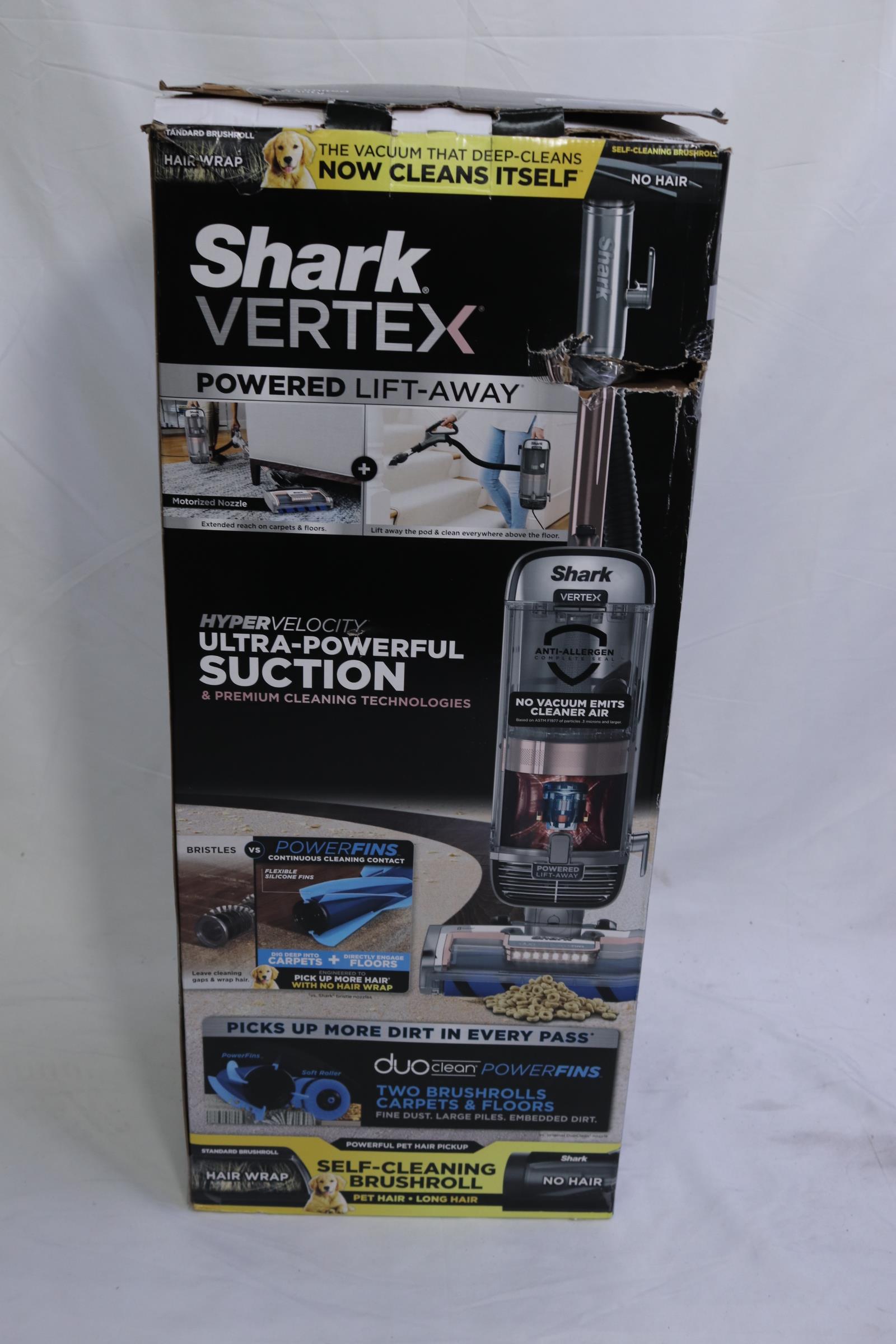 Shark AZ2002 Vertex DuoClean PowerFin Powered LiftAway Upright Vacuum