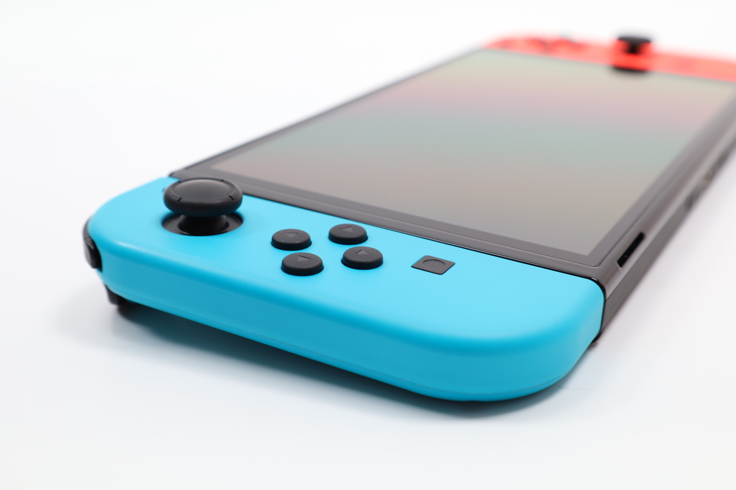 Nintendo Switch OLED HEG-001 64GB Video Game Console - Blue/Red (1349)