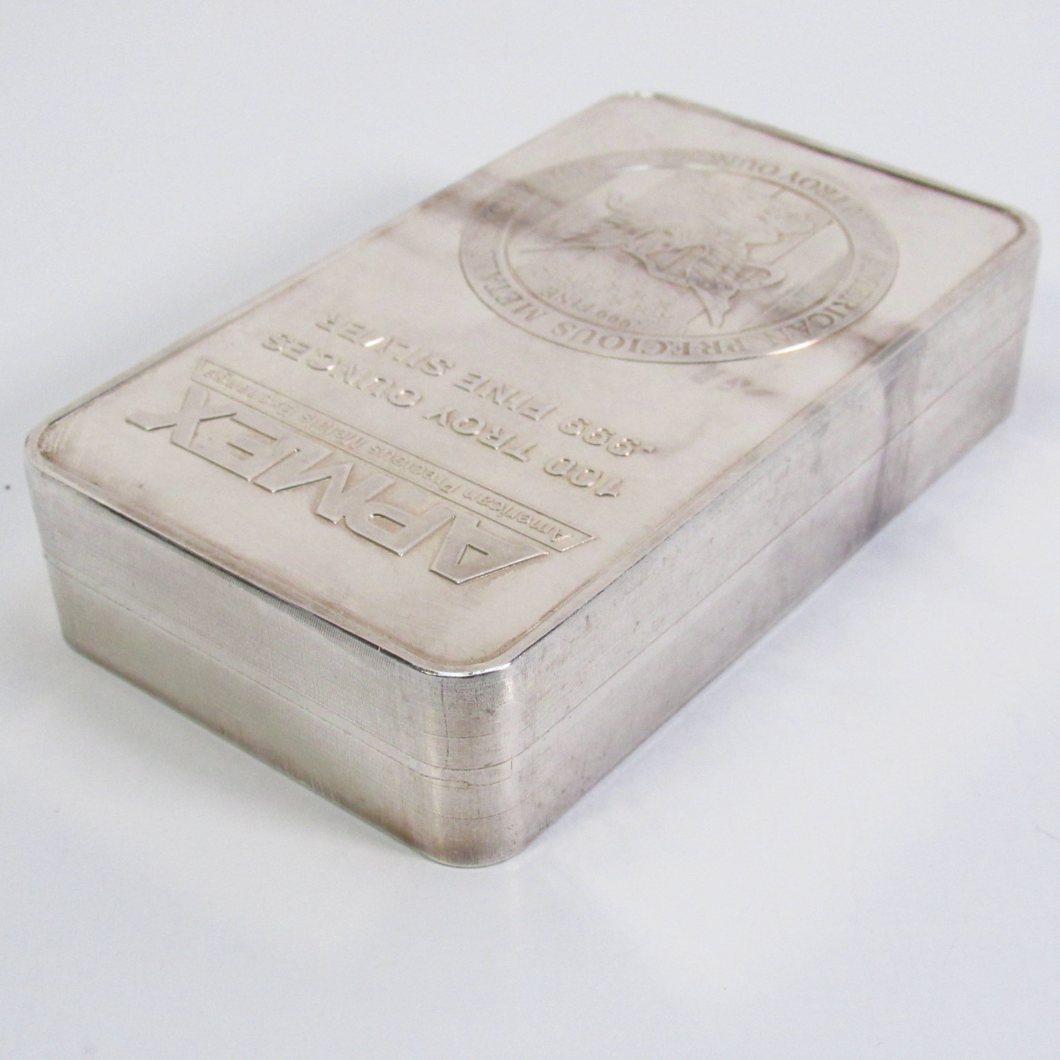 APMEX American Precious Metals Exchange 100 Troy Ounces .999 Fine