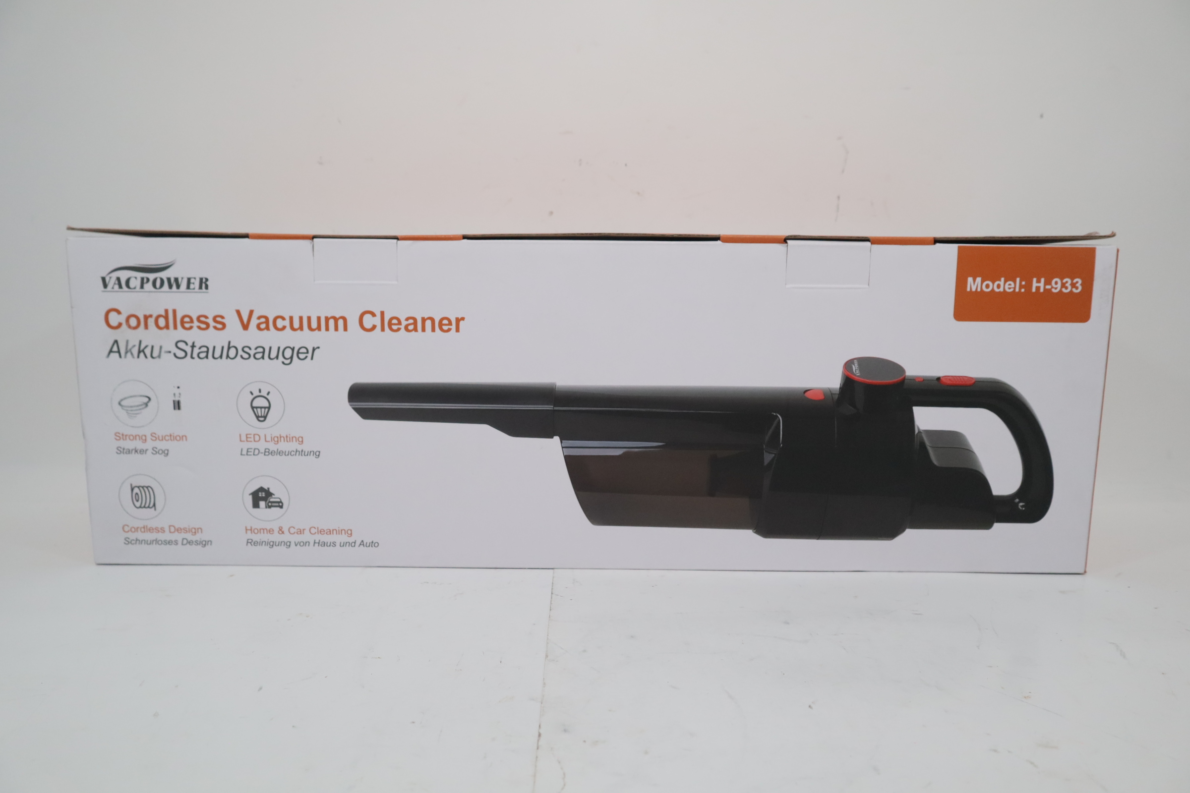 VACPOWER H9337260 AkkuStaubsauger Black Handheld Cordless Vacuum Cleaner 6013