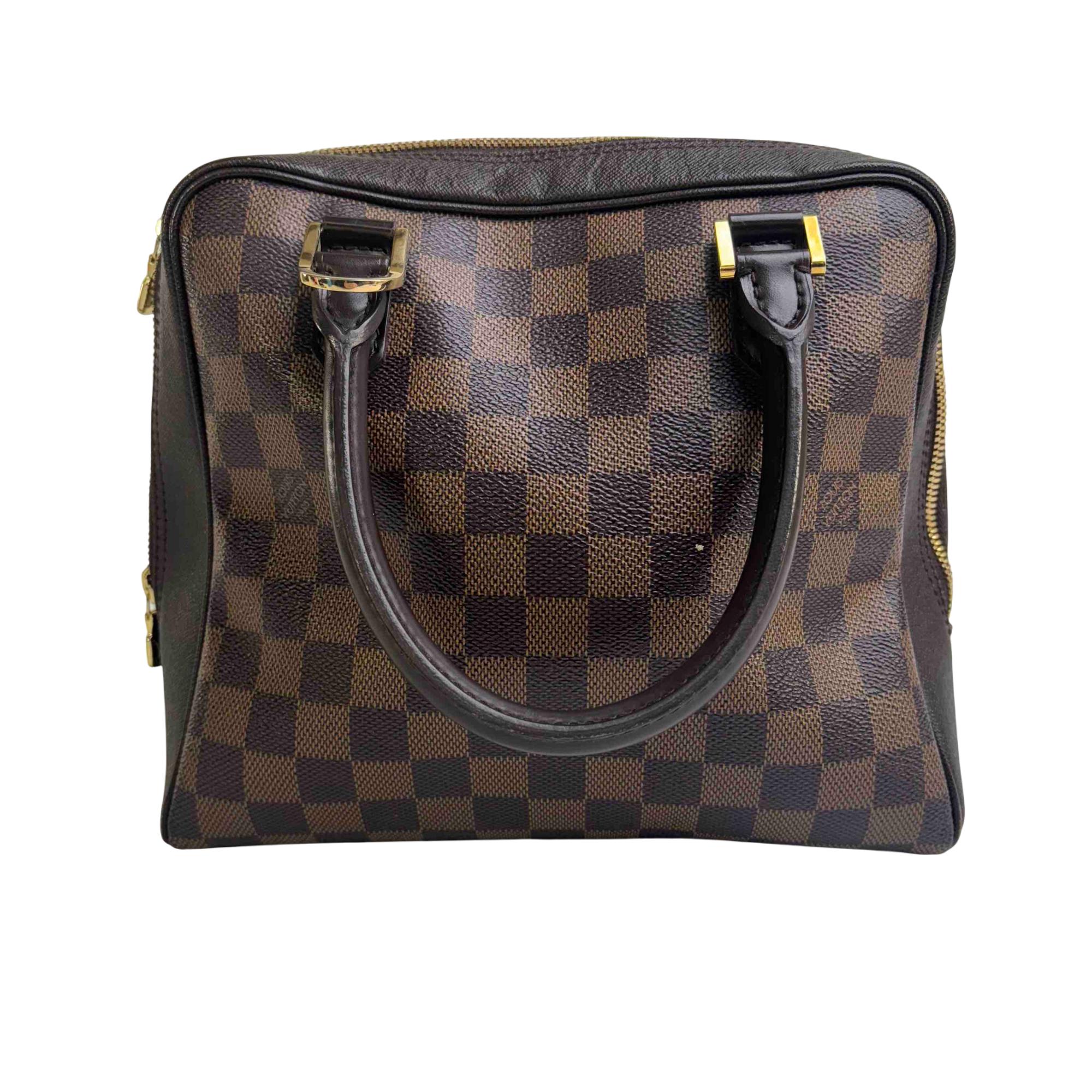 Louis Vuitton Brera Damier Ebene Canvas Top Handle Bag