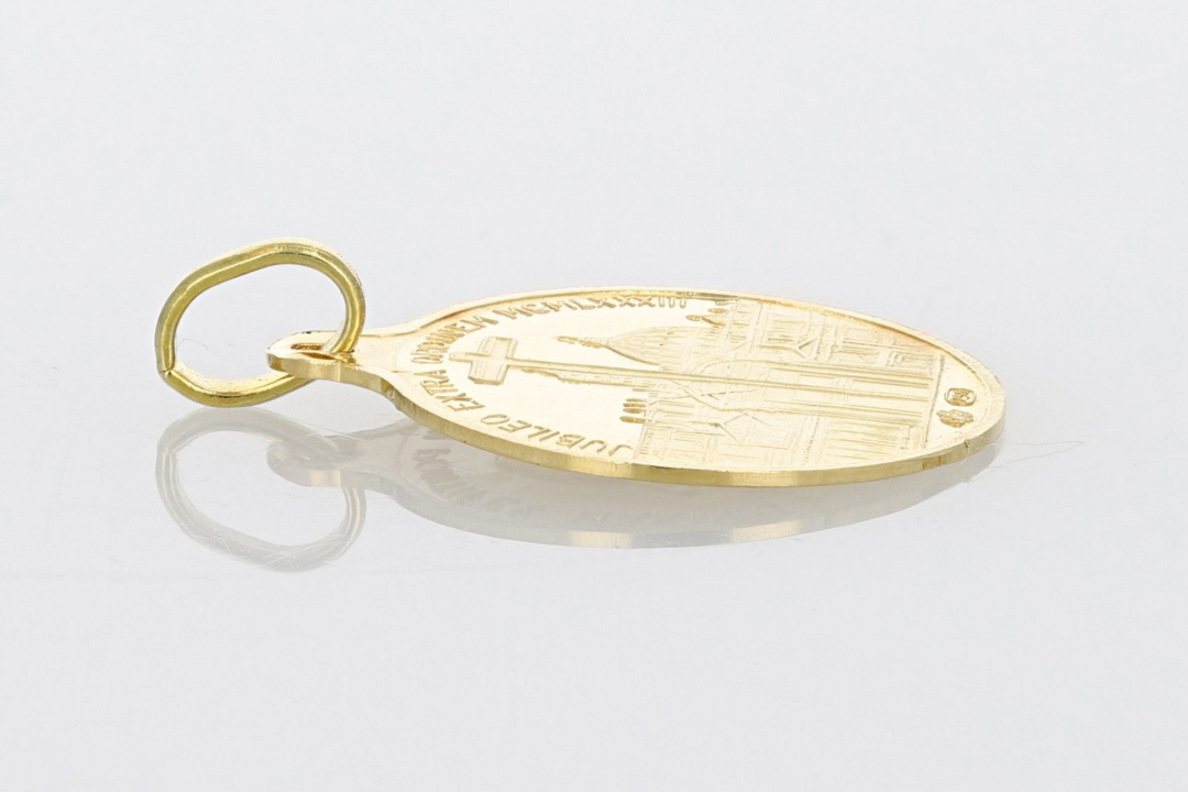 John Paul Ioannes Paulus II Coin Pendant w/o Chain 18k Yellow Gold 1.86 ...