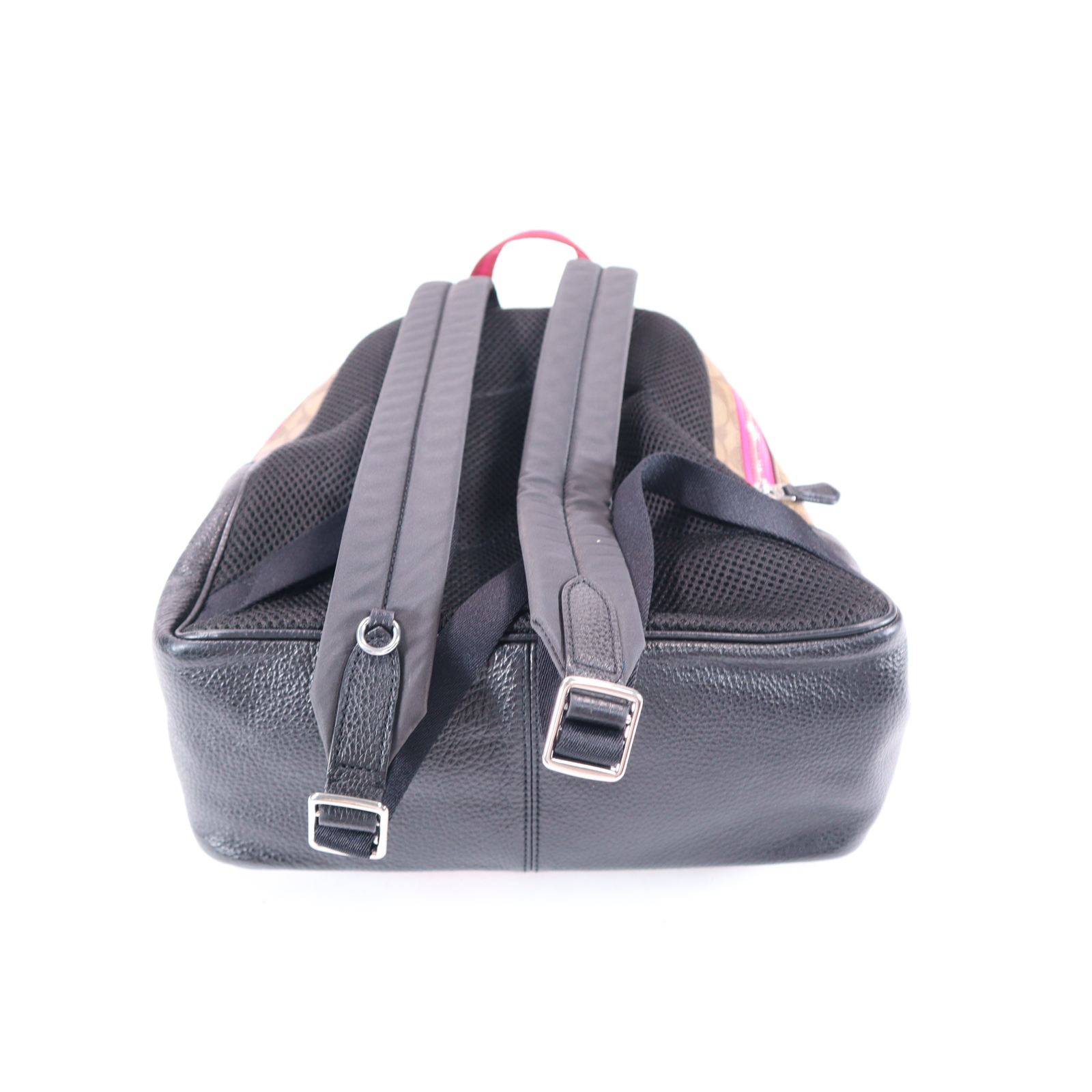 Coach Court Signature Canvas With Vintage Rose Print Backpack