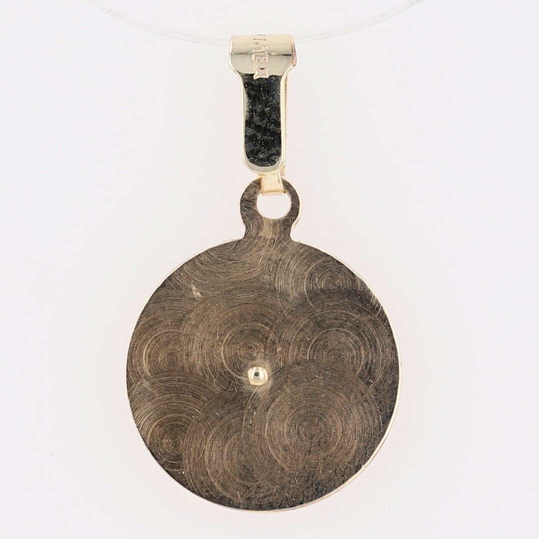 24mm Religious Jesus Head Pendant without Chain 14k MultiTone Gold 1.