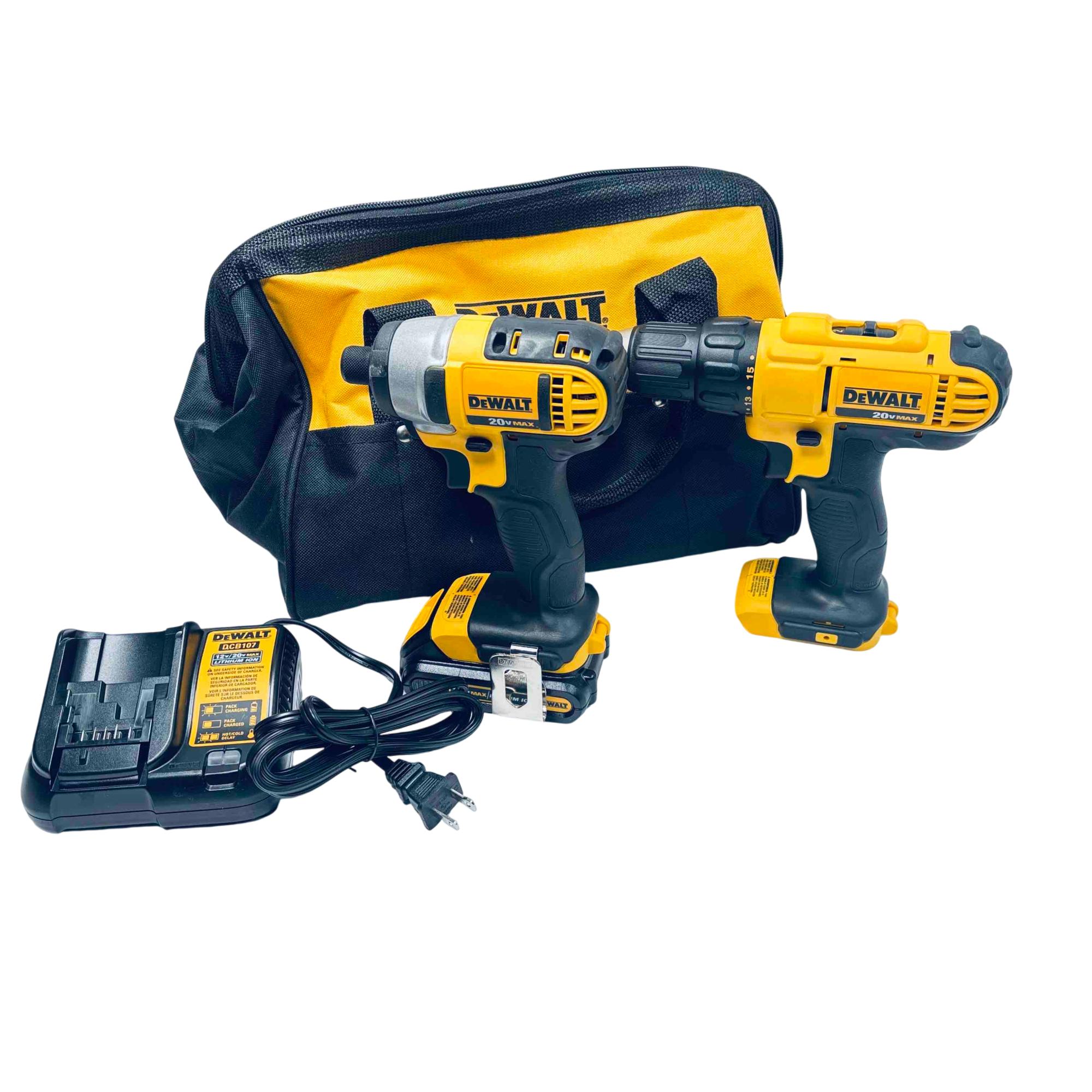 Cordless Drill Driver Dck240c2 Review DeWalt DCK240C2 20V MAX