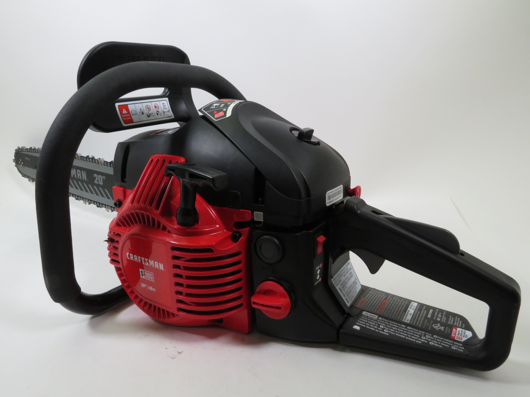 Craftsman S205 20" Blade 46cc Gas Chainsaw