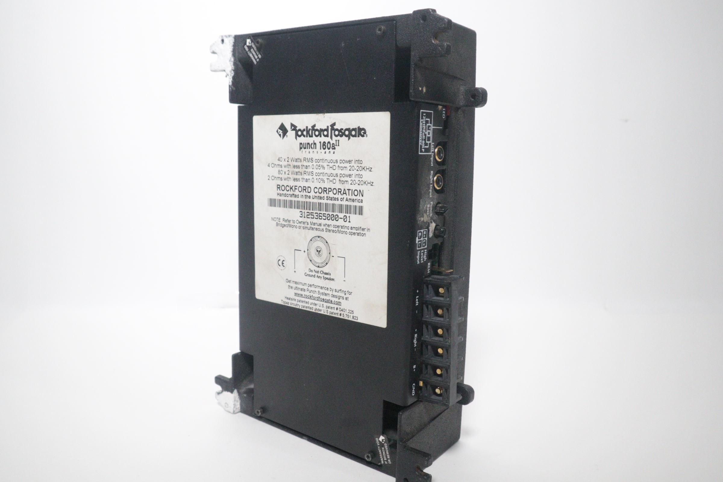 Rockford Fosgate PUNCH 160A II 2-Channel 80-160 Watts Black Car