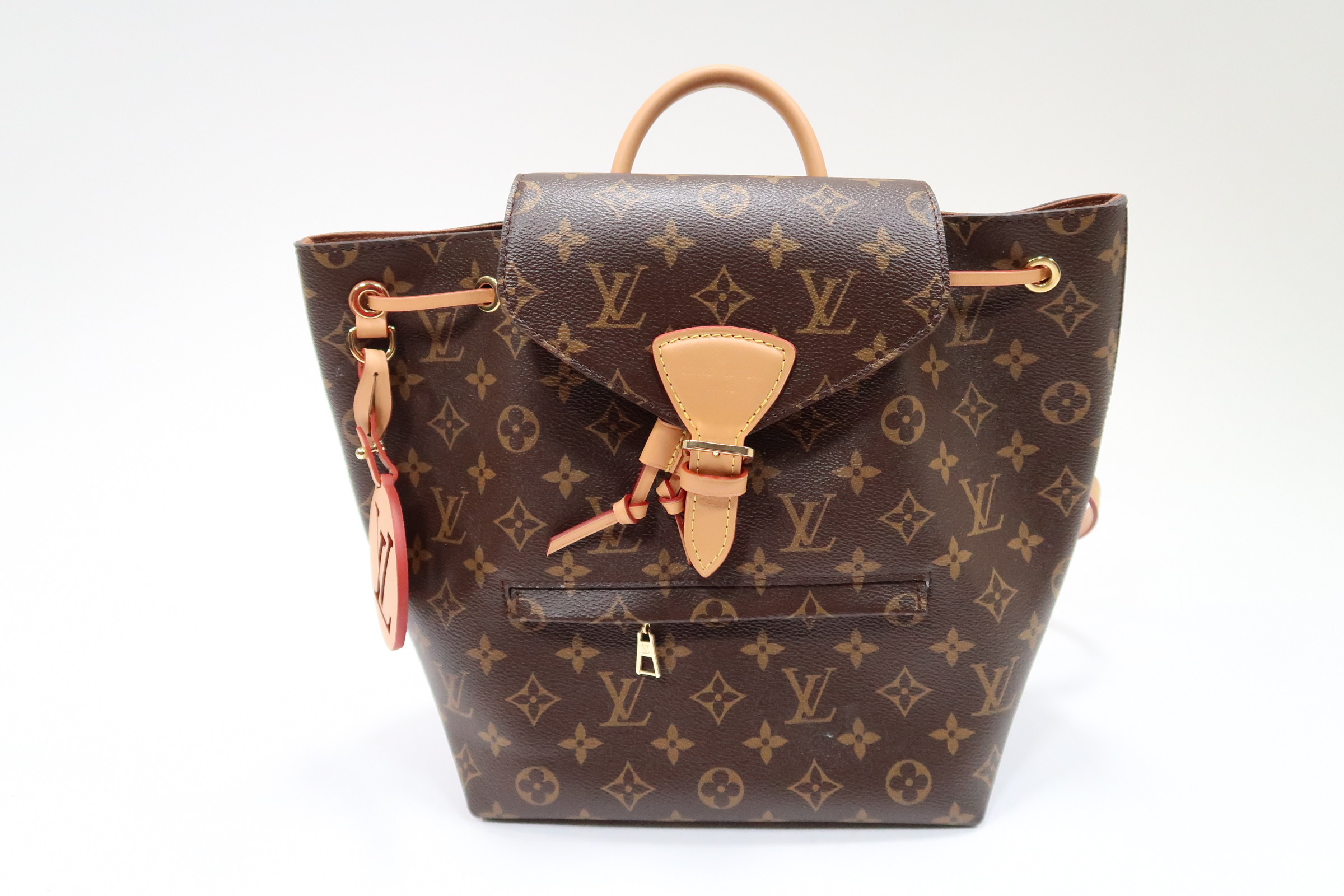 Louis Vuitton Montsouris PM Backpack Brown Monogram With LV Logo Charm M45501 LOUIS VUITTON Monogram Montsouris NMPM Backpack M45501 LV  main image 3