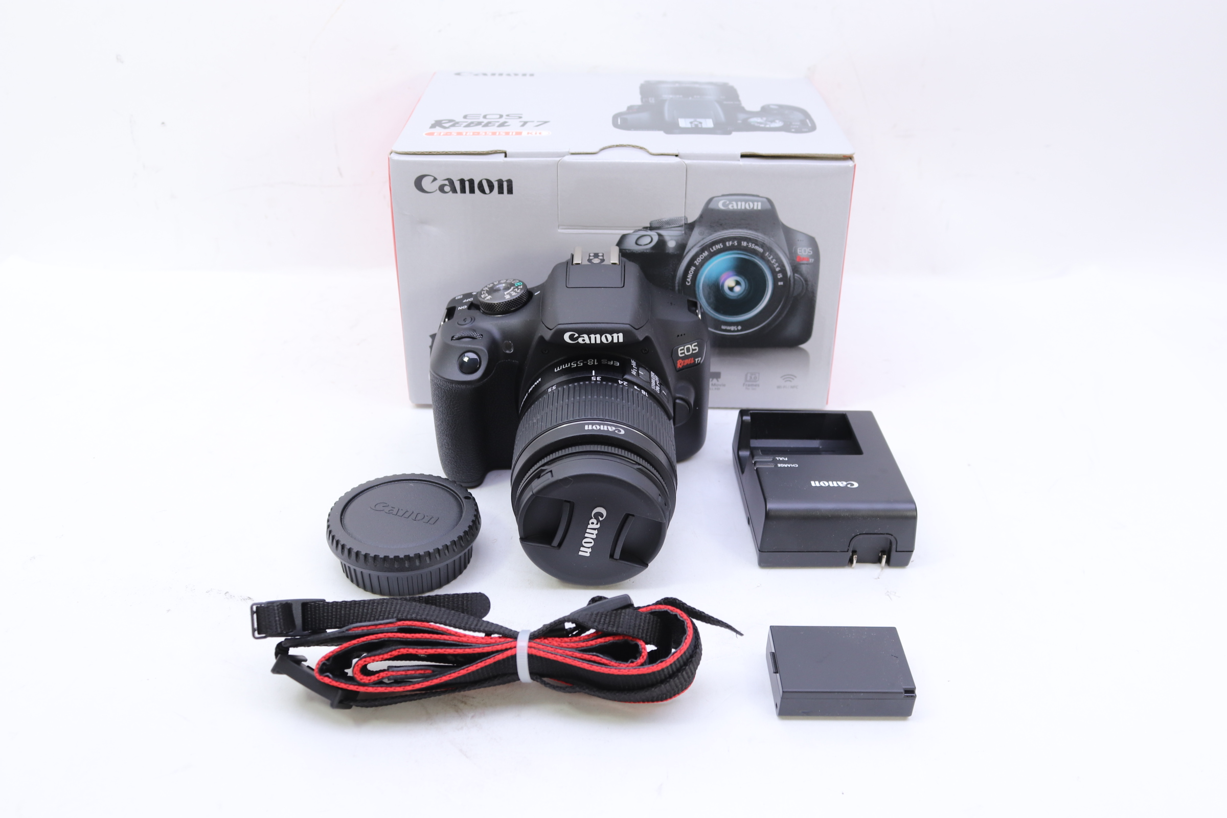 Canon EOS Rebel T7 - digital camera EF-S 18-55mm IS II lens - 2727C002 -  Cameras 