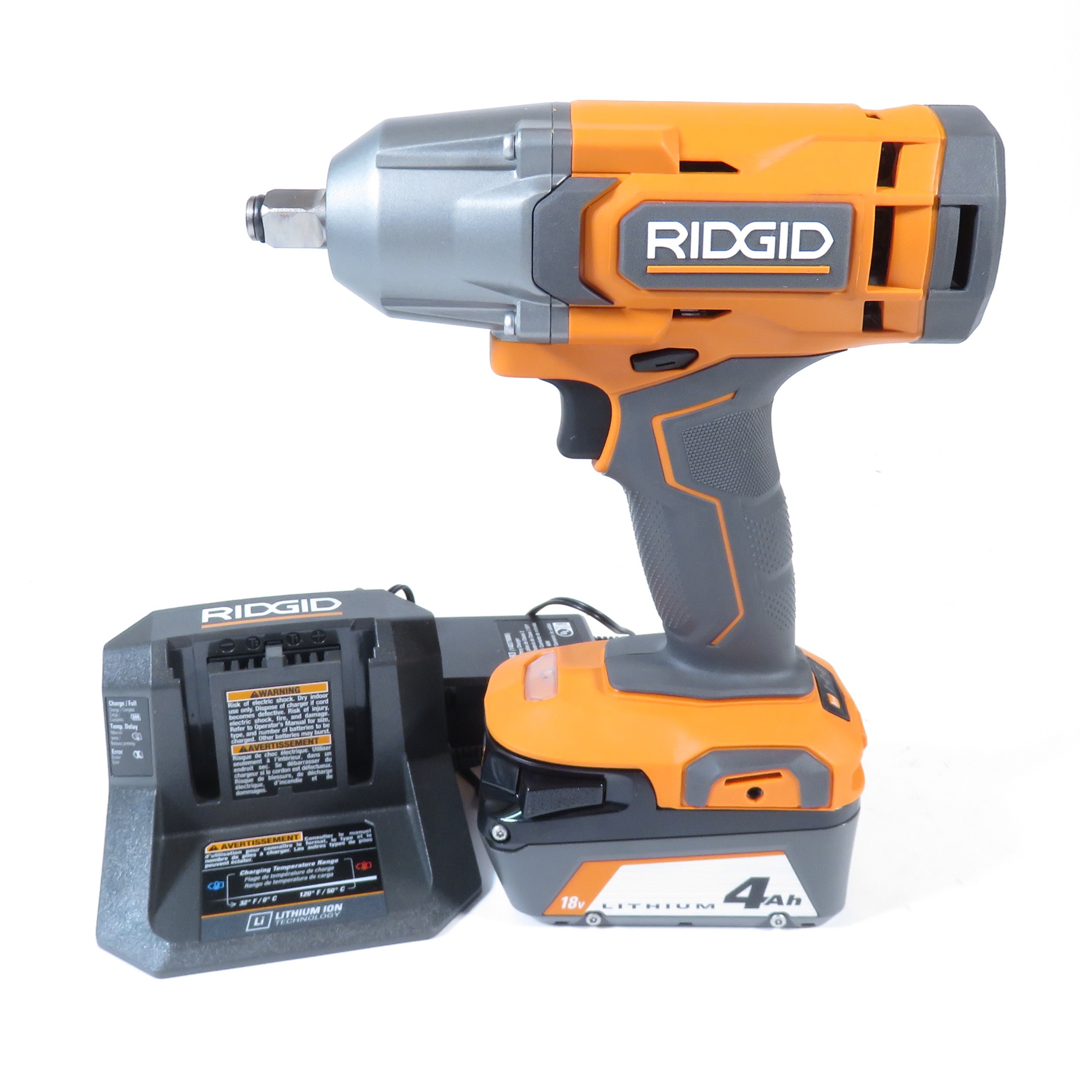 Cordless Ridgid Mid Torque Impact Wrench Screw Gun Impact Gun