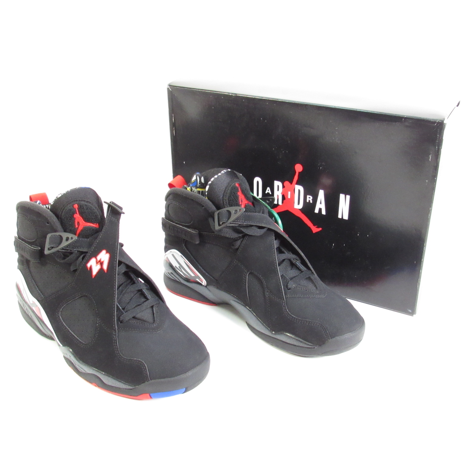 Air Jordan 8 Playoffs 305381 062 Black Men s Size US 8.5 Basketball Shoes