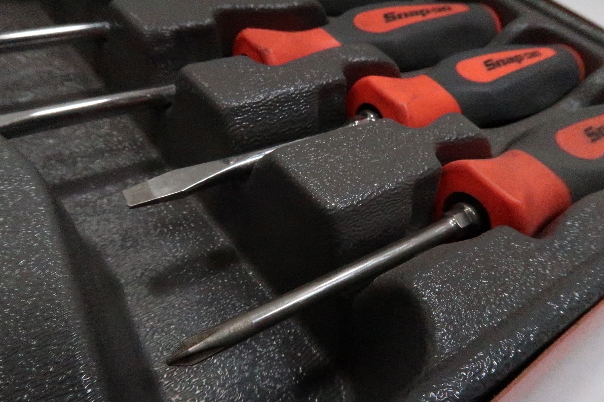 Snap-on Tools SHDX800 8pc Orange Hard Grip Combination Screwdriver