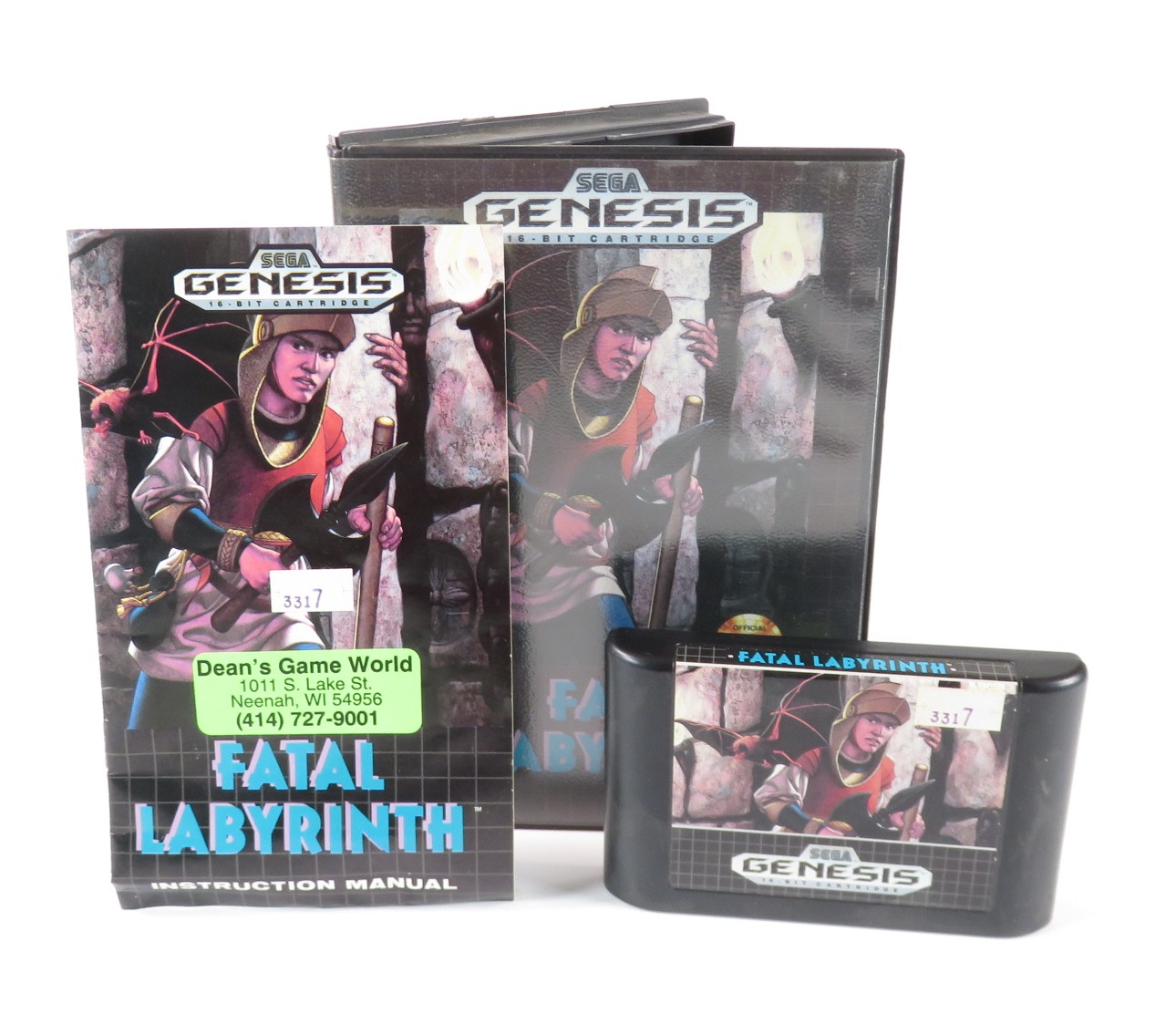 Fatal Labyrinth Video Game for the Sega Genesis