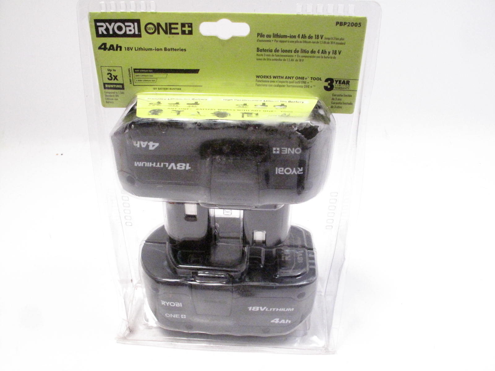 La batterie 5.0 Ah 18V Lithium+ Ryobi ONE+ 