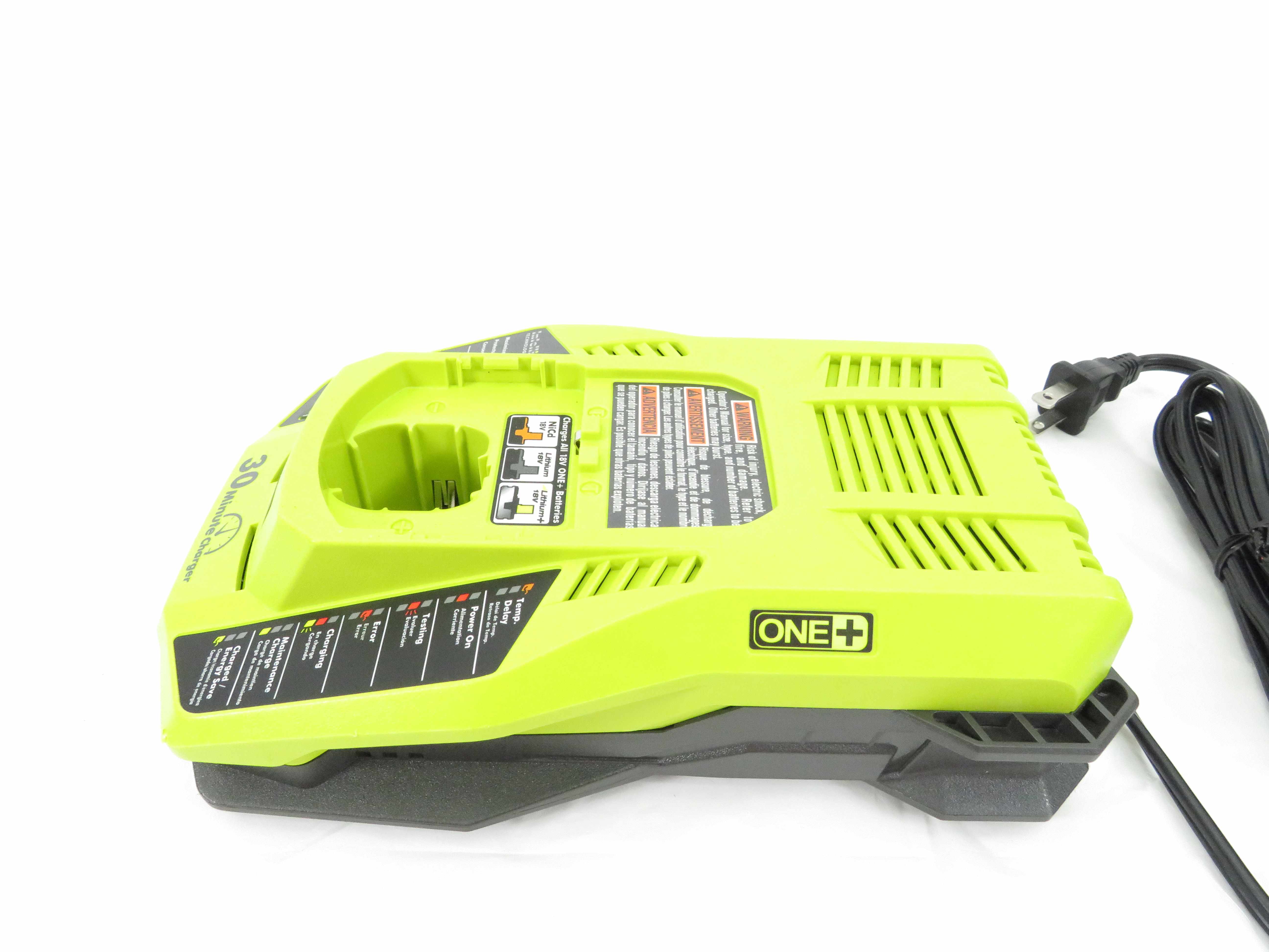 Ryobi One+ Class 2 Battery Charger + 18v Lithium Ion 4.0Ah Battery PBP004