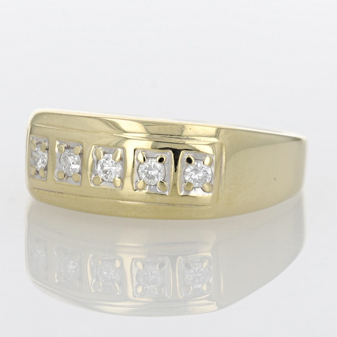 .32ctw Round Cut Diamond Prong Set Wedding Band Ring 14k Yellow Gold ...
