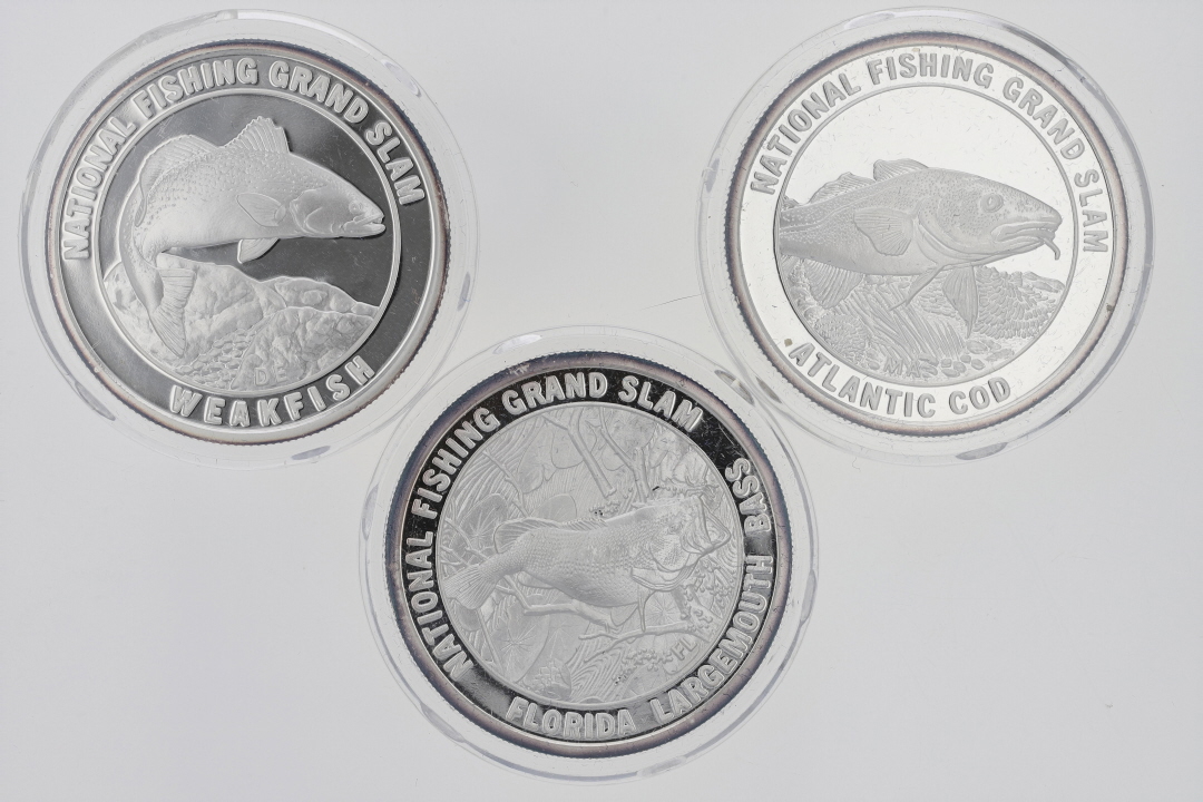 National Fishing Grand Slam Silver Coin Collection - Set of 24
