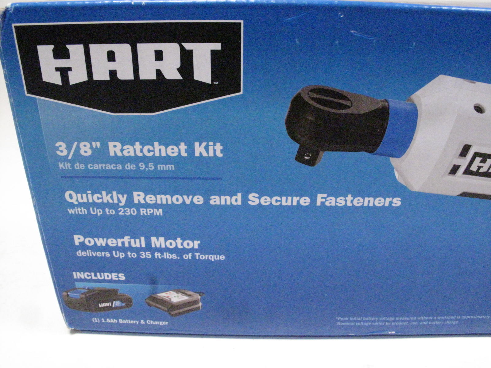 Hart HPRT01B 3/8" Cordless Ratchet Kit 20V