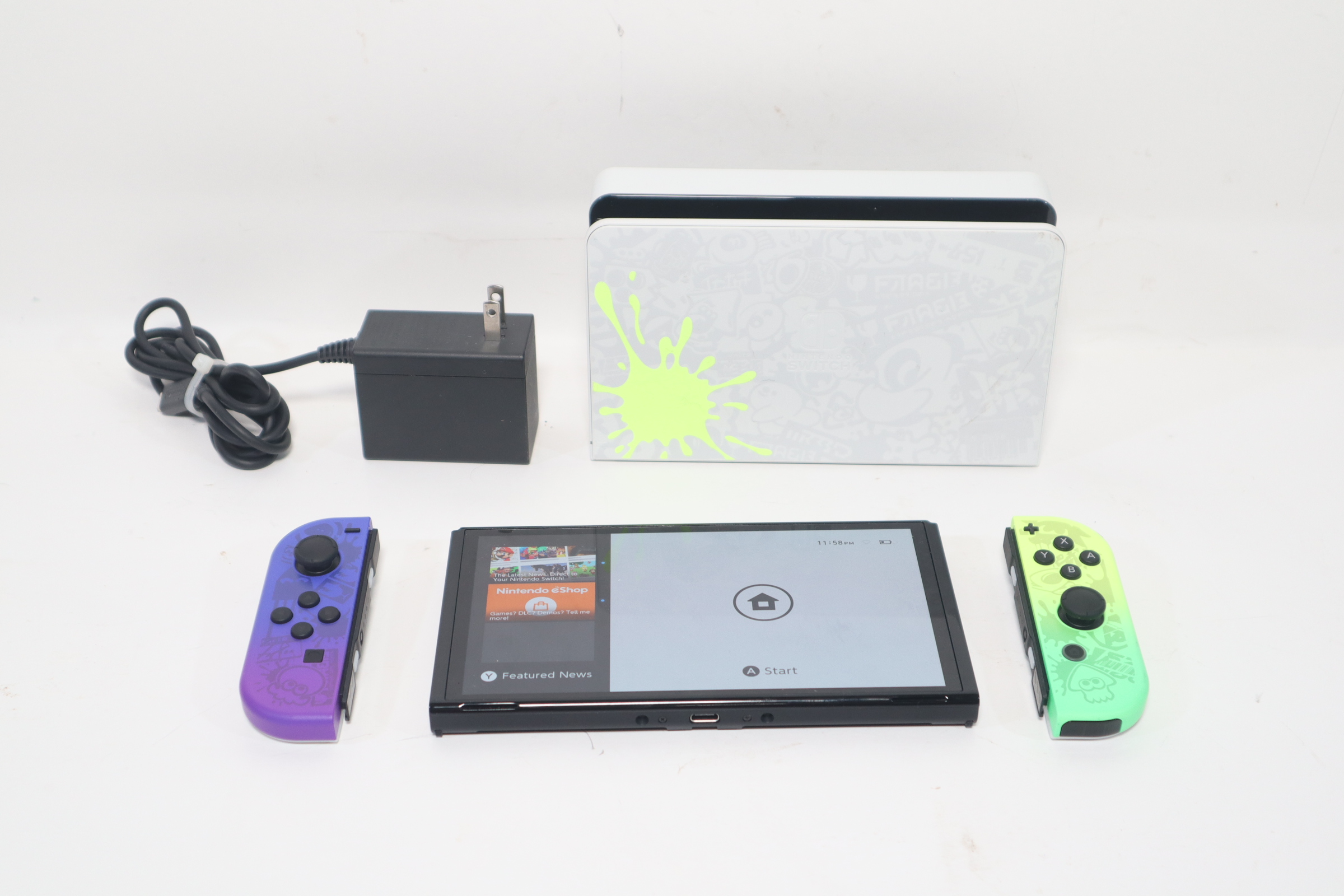Nintendo Switch OLED Splatoon 3 Ed HEG-001 Handheld Home Video