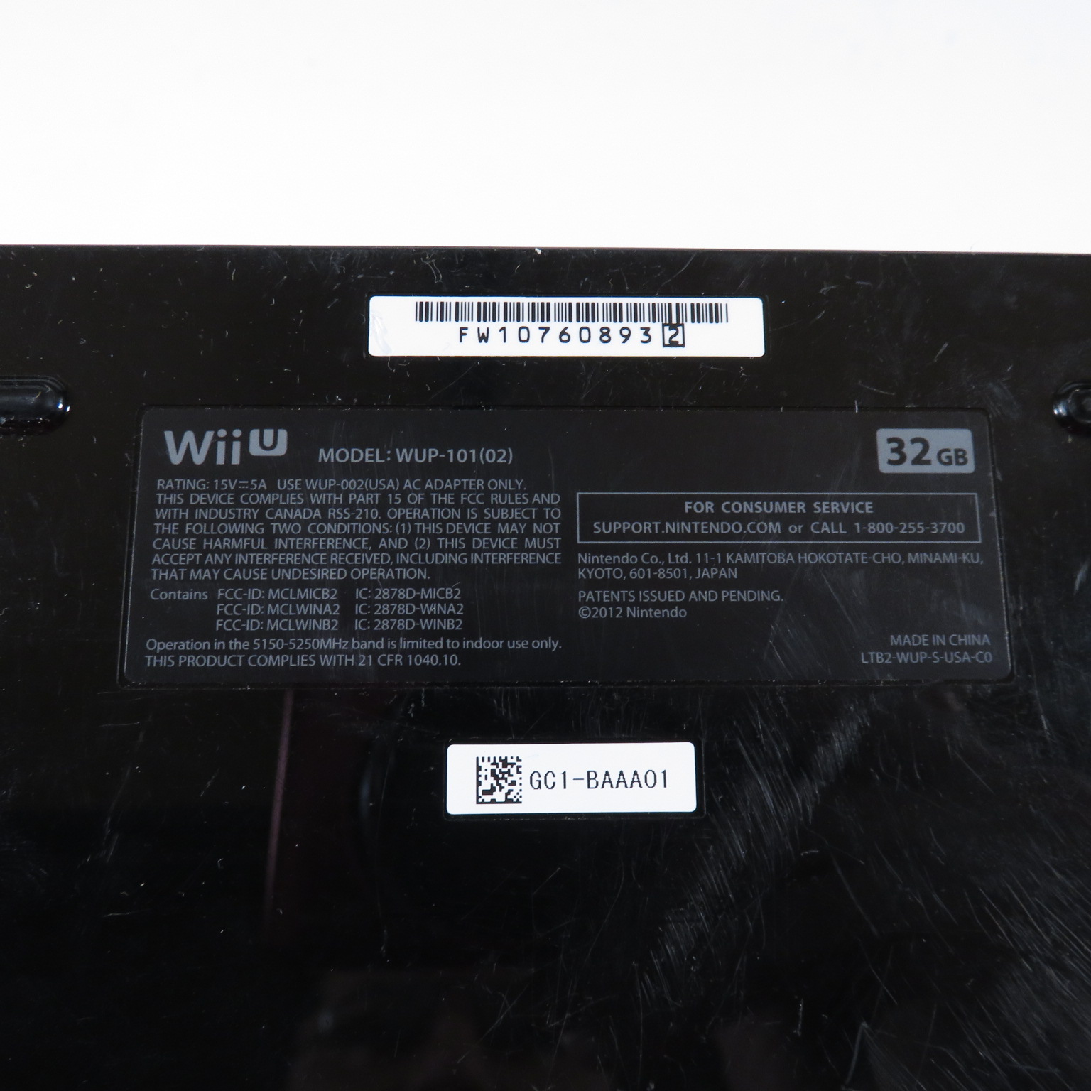 Nintendo Wii U Deluxe WUP101(02) 32GB Storage Home Video Game Console