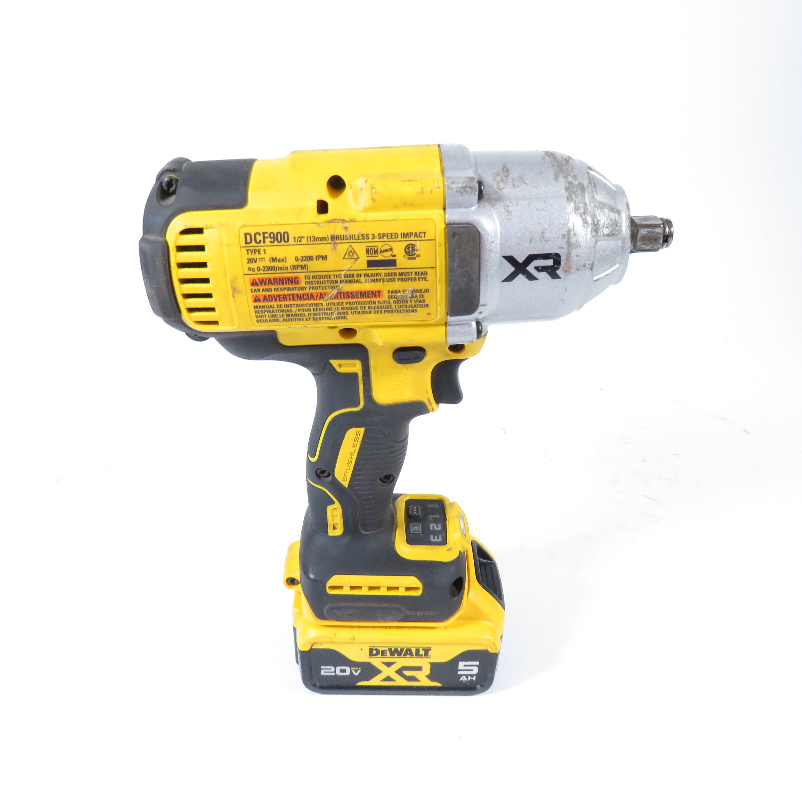 DEWALT DCF900 20Volt MAX LithiumIon Cordless 1/2 in. Impact Wrench