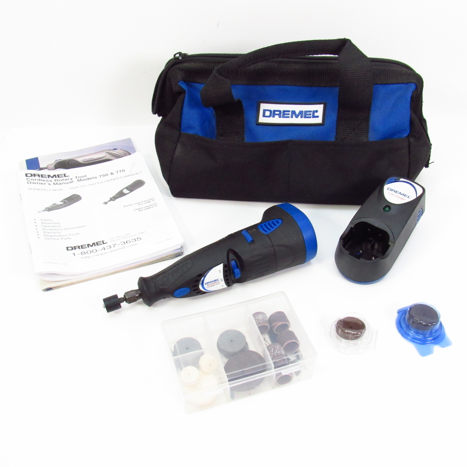 Dremel Multipro Cordless 7700 7.2v 2 Speed High Speed Power Tool With Case  for sale online