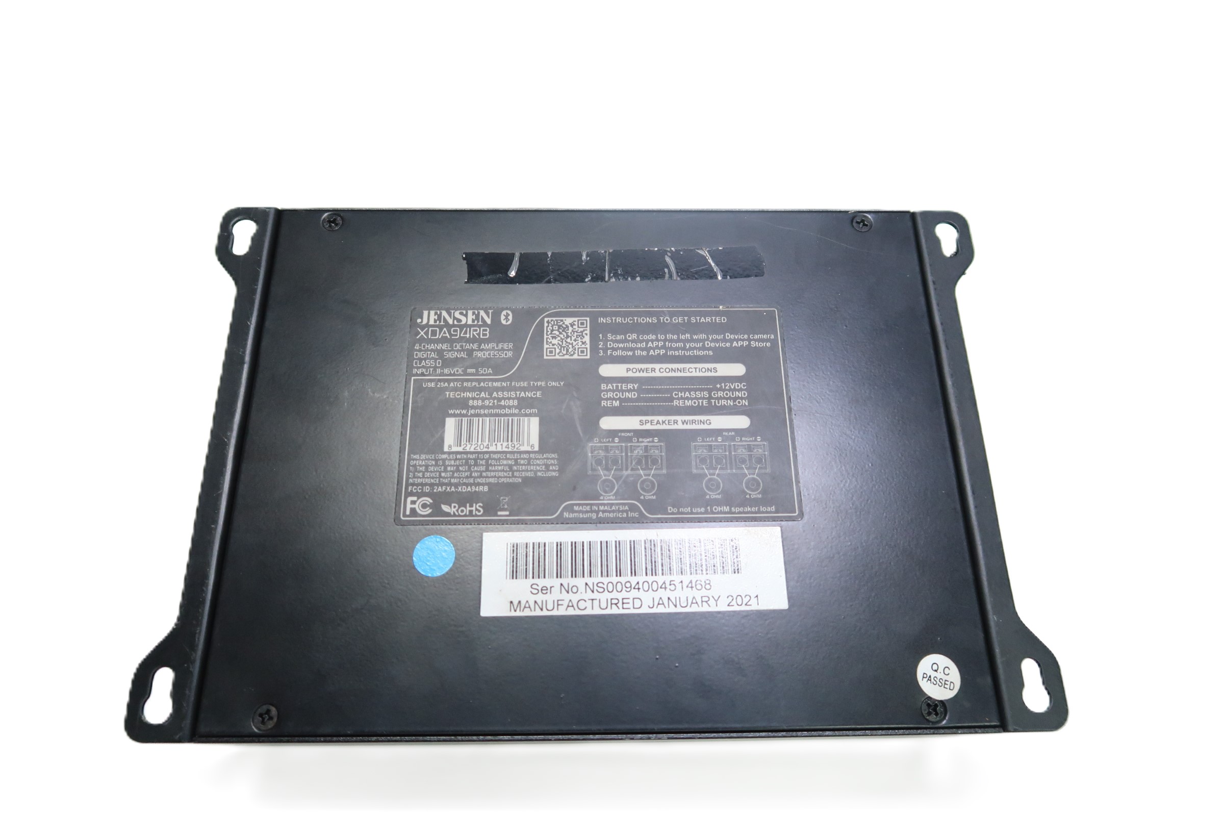 Jensen XDA94RB 1000 Watt 4-Channel Class D Car Audio Amplifier 5678