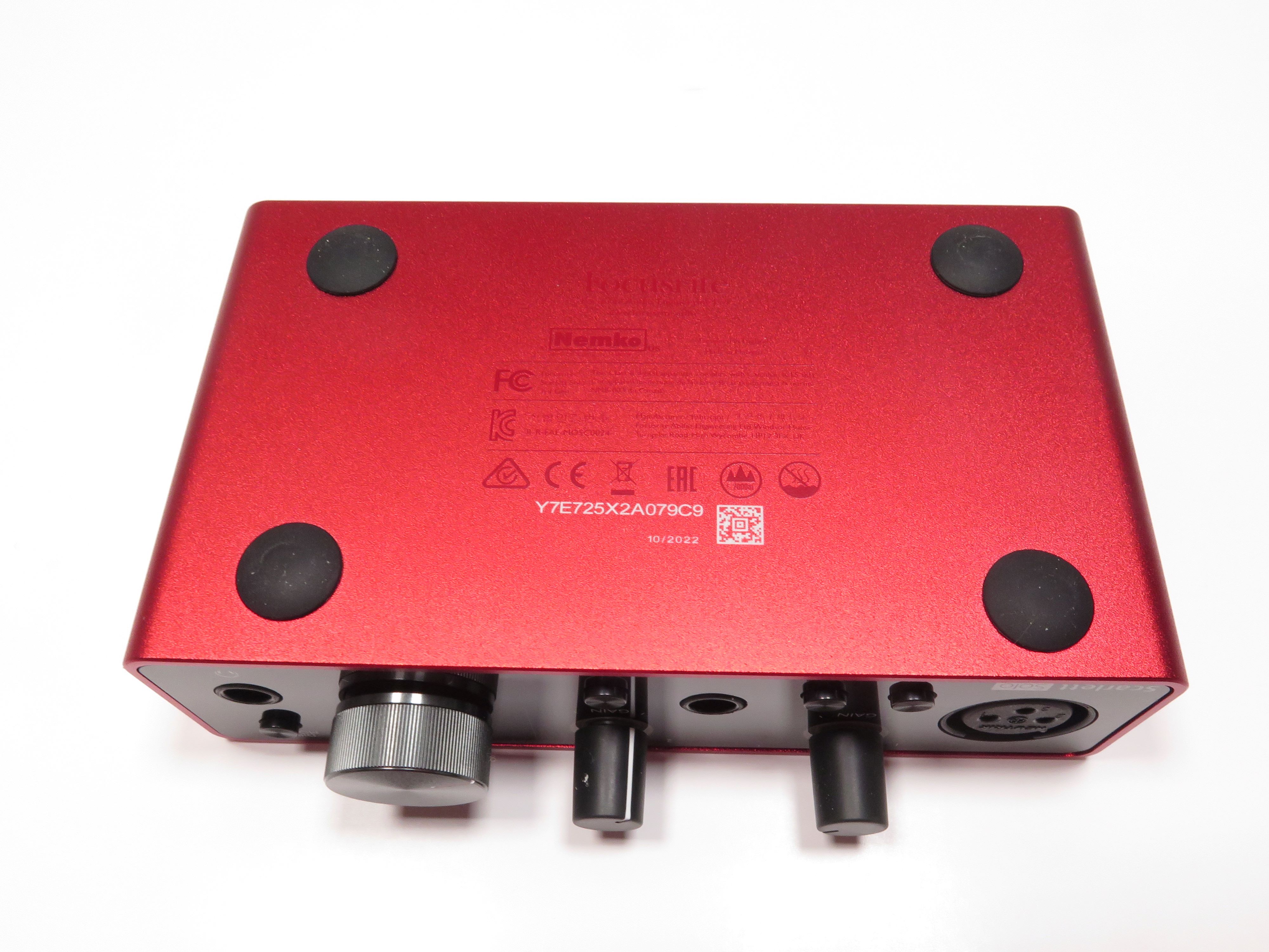 Focusrite Scarlett Solo 3rd Gen USB Audio Interface 1161