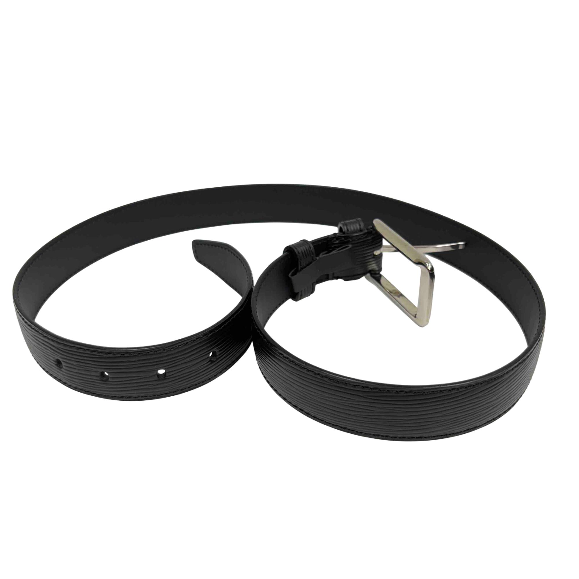 Louis Vuitton Epi Santur Black Leather Belt Size 90/36 Louis Vuitton Epi Santur Black Leather Belt Size 90/36