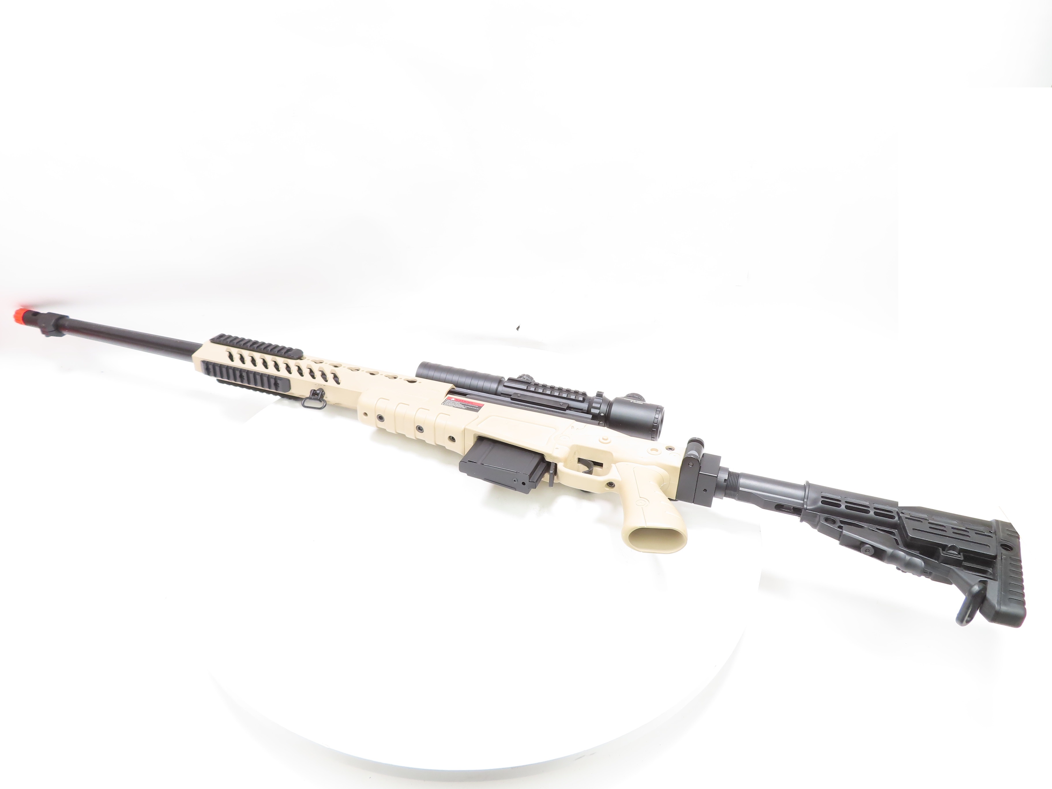 Well MB4411B BoltAction Airsoft Sniper Rifle Beige